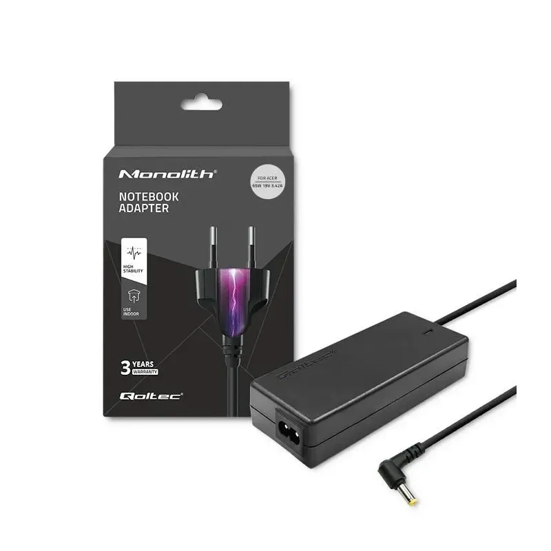 Zasilacz sieciowy Qoltec do Acer 65W | 19V | 3,42A | | PartsPC.pl