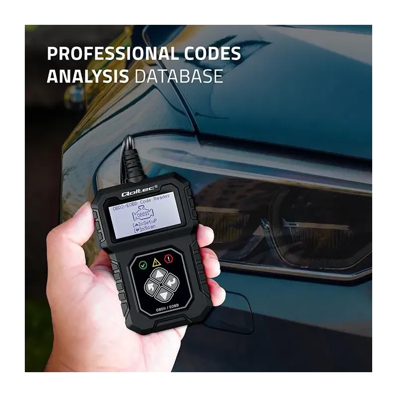 Tester cyfrowy Qoltec diagnostyczny ProLine | OBDII EOBD | PartsPC.pl
