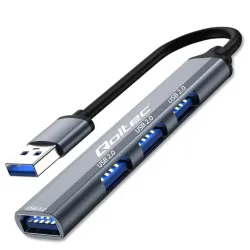 Hub Qoltec adapter USB 3.0 4w1 | USB 3.0 | 3x USB 2.0 | PartsPC.pl