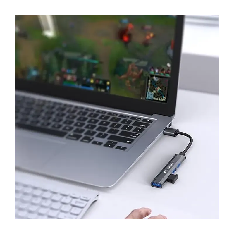 Hub Qoltec adapter USB 3.0 4w1 | USB 3.0 | 3x USB 2.0 | PartsPC.pl