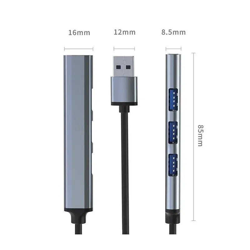 Hub Qoltec adapter USB 3.0 4w1 | USB 3.0 | 3x USB 2.0 | PartsPC.pl