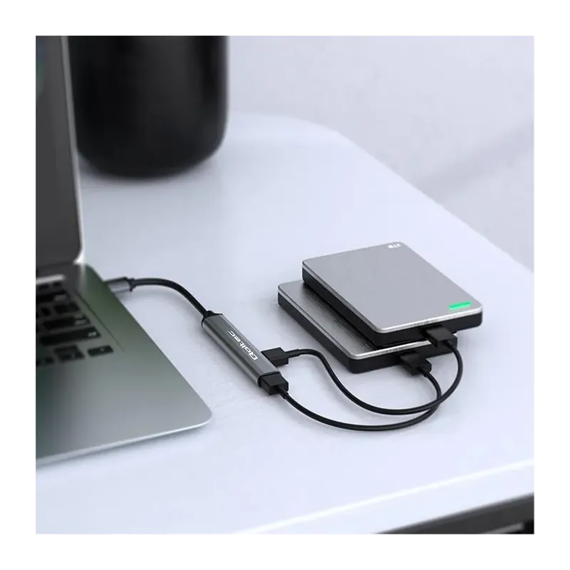 Hub Qoltec adapter USB-C 3.1 4w1 | USB 3.0 | 3x USB 2.0 | PartsPC.pl