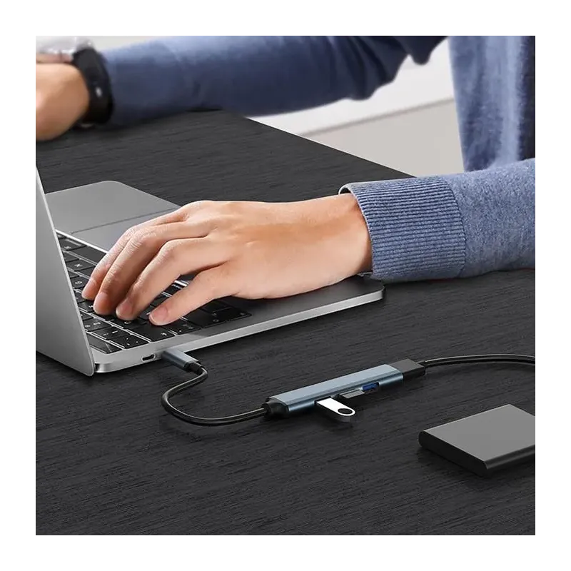 Hub Qoltec adapter USB 3.0 4w1 | 4x USB 3.0 | PartsPC.pl