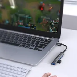 Hub Qoltec adapter USB 3.0 4w1 | 4x USB 3.0 | PartsPC.pl