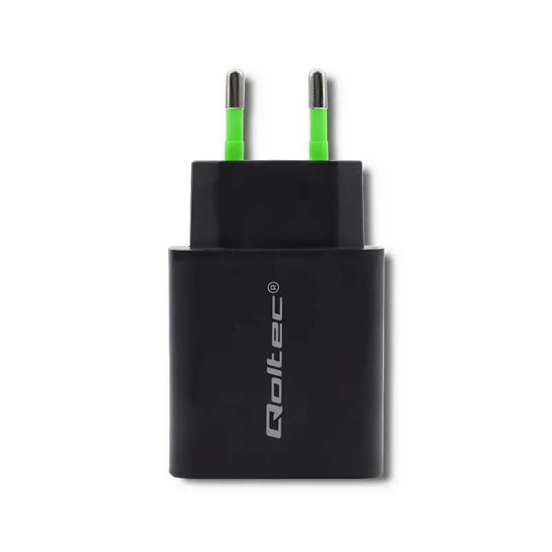 Ładowarka sieciowa Qoltec 18W | 5-12V | 1.5-3A | USB typ | PartsPC.pl