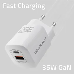 Ładowarka sieciowa Qoltec 35W GaN ULTRA | 5-20V | | PartsPC.pl