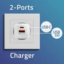 Ładowarka sieciowa Qoltec 35W GaN ULTRA | 5-20V | | PartsPC.pl