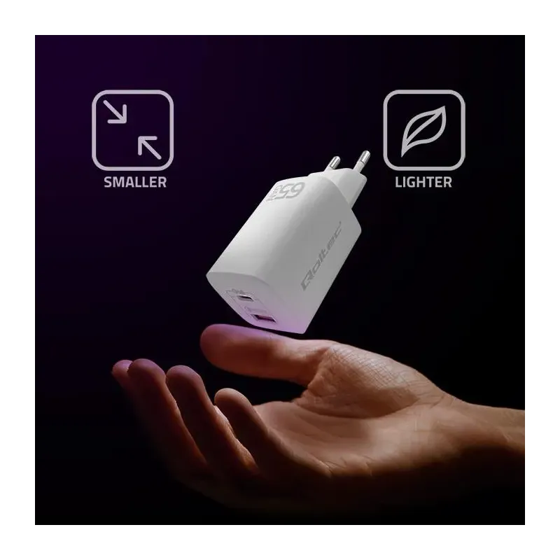 Ładowarka sieciowa Qoltec 65W GaN ULTRA | 5-20V | | PartsPC.pl