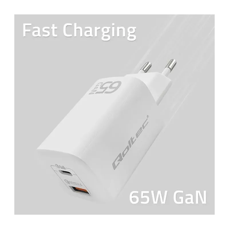 Ładowarka sieciowa Qoltec 65W GaN ULTRA | 5-20V | | PartsPC.pl