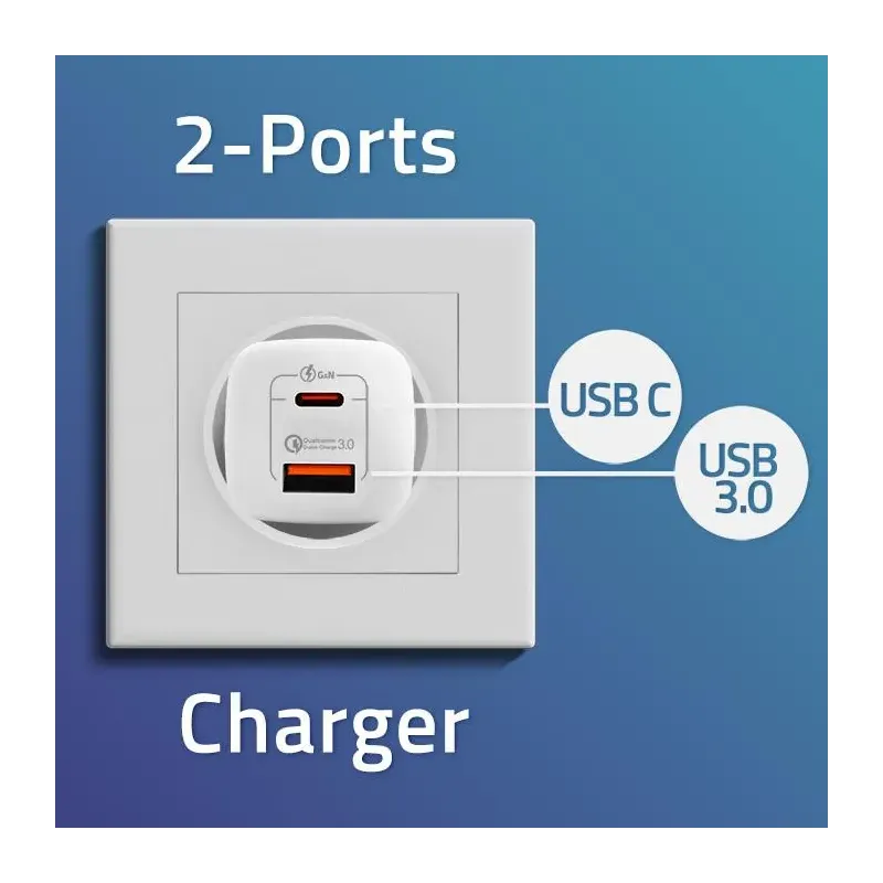 Ładowarka sieciowa Qoltec 65W GaN ULTRA | 5-20V | | PartsPC.pl