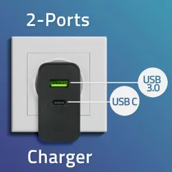 Ładowarka sieciowa Qoltec Super Quick PD | 1xUSB-C | | PartsPC.pl