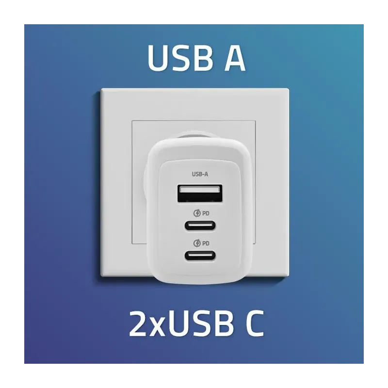 Ładowarka sieciowa Qoltec 65W GaN | 5-20V | 3-3.35A | | PartsPC.pl