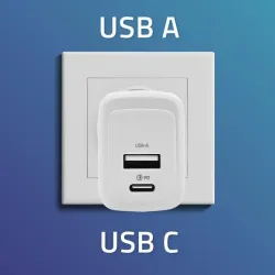 Ładowarka sieciowa Qoltec 45W GaN | 5-20V | 1.5-3A | | PartsPC.pl