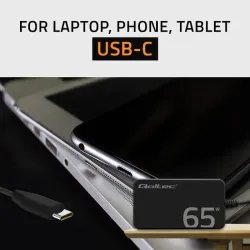 Ładowarka sieciowa Qoltec 65W GaN Super Fast SLIM | PartsPC.pl