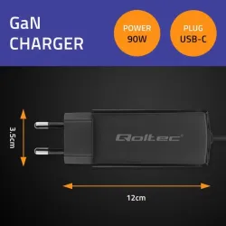 Ładowarka sieciowa Qoltec 90W GaN Super Fast | 5-20V | | PartsPC.pl
