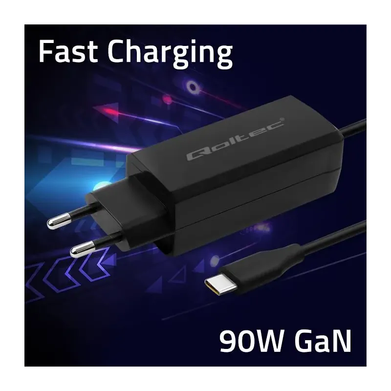 Ładowarka sieciowa Qoltec 90W GaN Super Fast | 5-20V | | PartsPC.pl