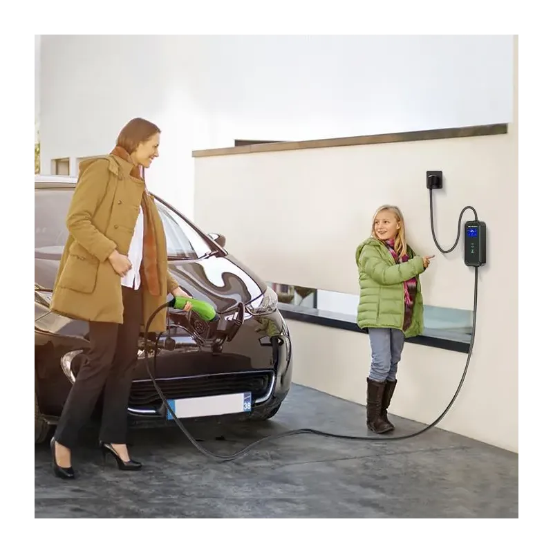 Ładowarka Qoltec do samochodu elektrycznego EV 2 w 1 | PartsPC.pl