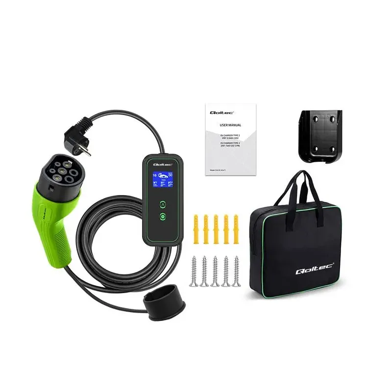 Ładowarka Qoltec do samochodu elektrycznego EV 2 w 1 | PartsPC.pl