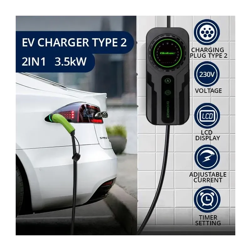 Ładowarka Qoltec do samochodu elektrycznego EV z | PartsPC.pl