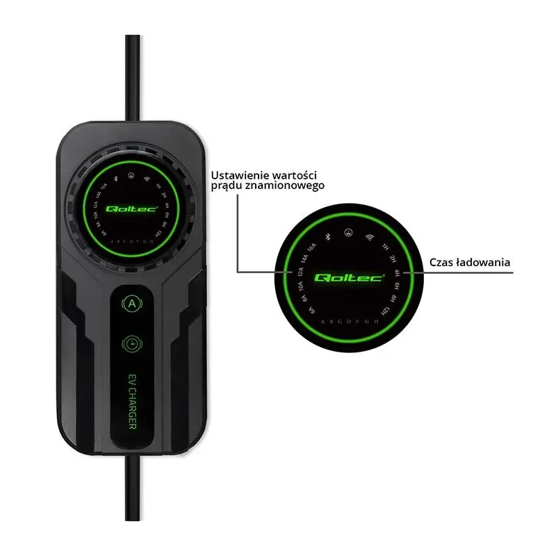 Ładowarka Qoltec do samochodu elektrycznego EV z | PartsPC.pl