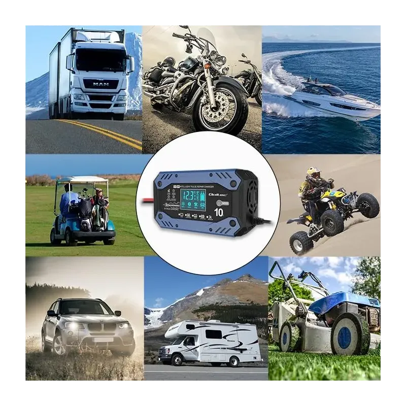 Ładowarka inteligentna Qoltec do akumulatora STD AGM GEL | PartsPC.pl