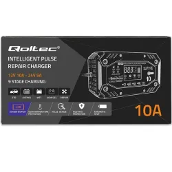 Ładowarka inteligentna Qoltec do akumulatora STD AGM GEL | PartsPC.pl