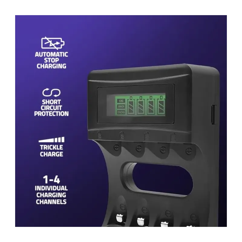 Ładowarka Qoltec do akumulatorków Ni-MH typu R03 AAA R6 | PartsPC.pl