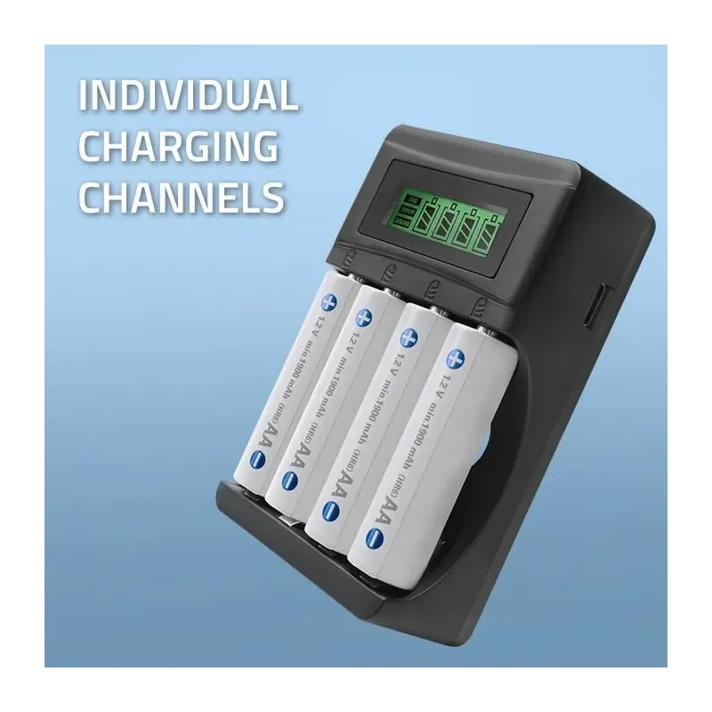 Ładowarka Qoltec do akumulatorków Ni-MH typu R03 AAA R6 | PartsPC.pl