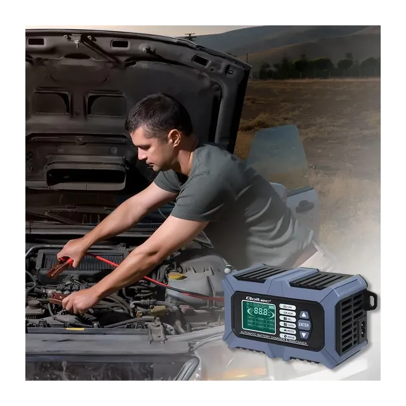 Ładowarka mikroprocesorowa Qoltec z testerem baterii i | PartsPC.pl