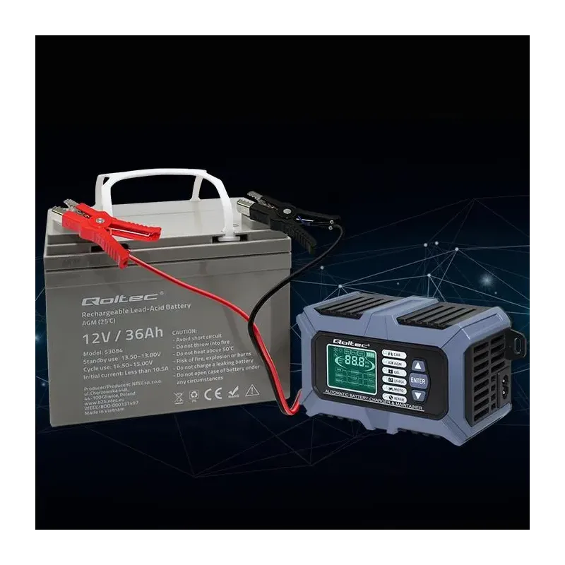 Ładowarka mikroprocesorowa Qoltec z testerem baterii i | PartsPC.pl