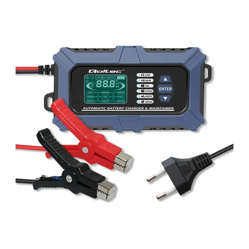 Ładowarka mikroprocesorowa Qoltec z testerem baterii i | PartsPC.pl