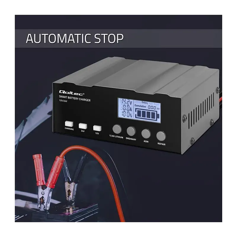 Ładowarka inteligentna Qoltec mikroprocesorowa 12V | | PartsPC.pl