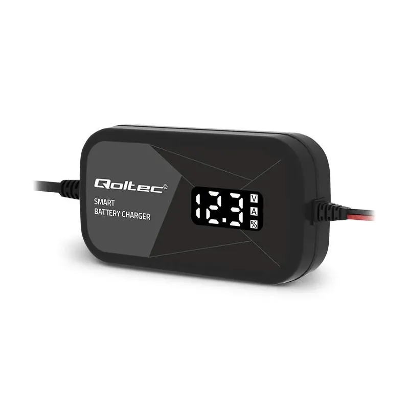 Ładowarka inteligentna Qoltec mikroprocesorowa 12V | 2A | PartsPC.pl