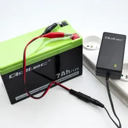 Ładowarka do akumulatora Qoltec AGM GEL STD 6V 12V | | PartsPC.pl