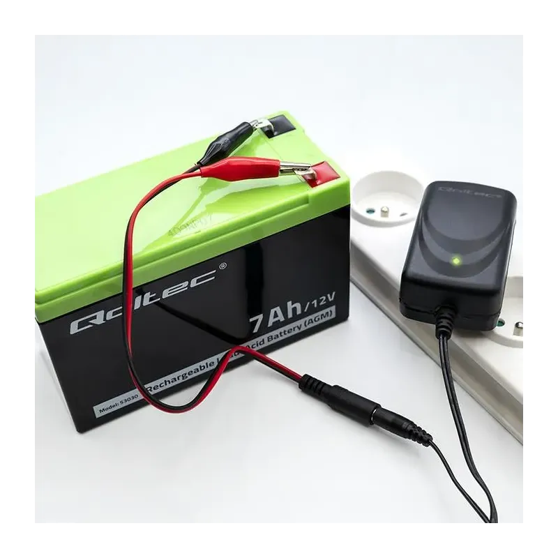 Ładowarka do akumulatora Qoltec AGM GEL STD 6V | 1A | | PartsPC.pl