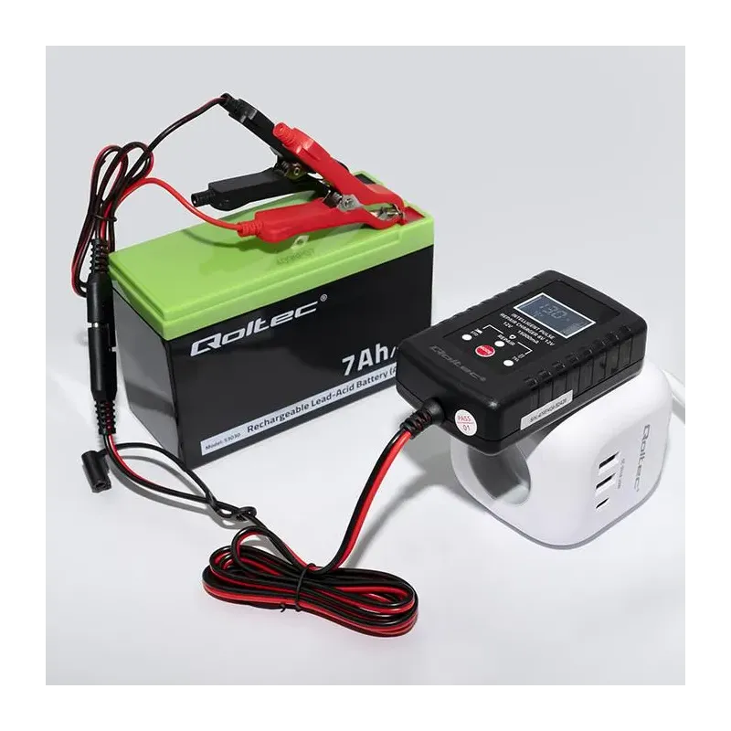 Ładowarka do akumulatora Qoltec AGM GEL STD 6V/12V | 2A | PartsPC.pl
