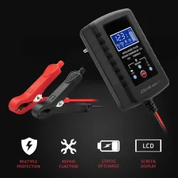 Ładowarka do akumulatora Qoltec AGM GEL STD 6V/12V | 2A | PartsPC.pl