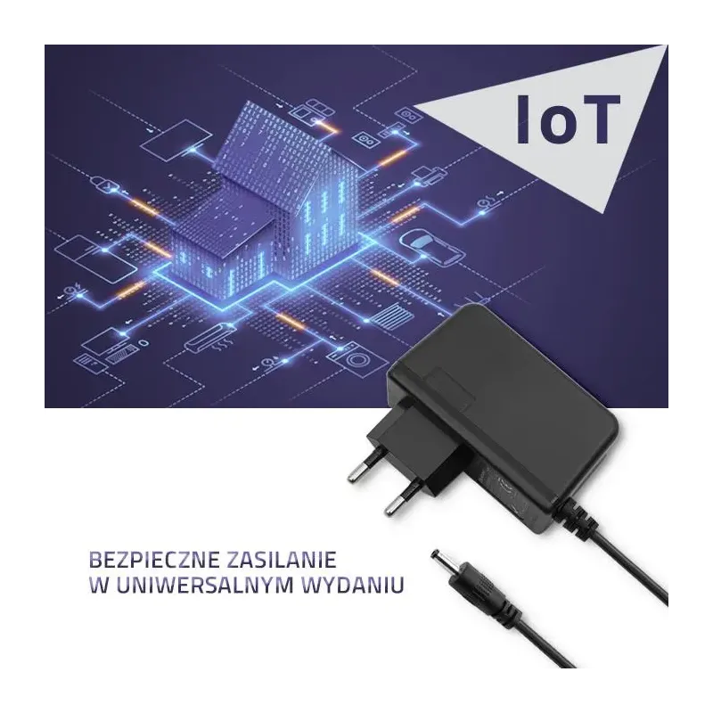 Zasilacz sieciowy Qoltec wtyczkowy 5W | 5V | 1A | 5.5*2.1 | PartsPC.pl