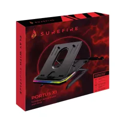 Podstawka do laptopa SureFire Portus X1 Foldable RGB | PartsPC.pl