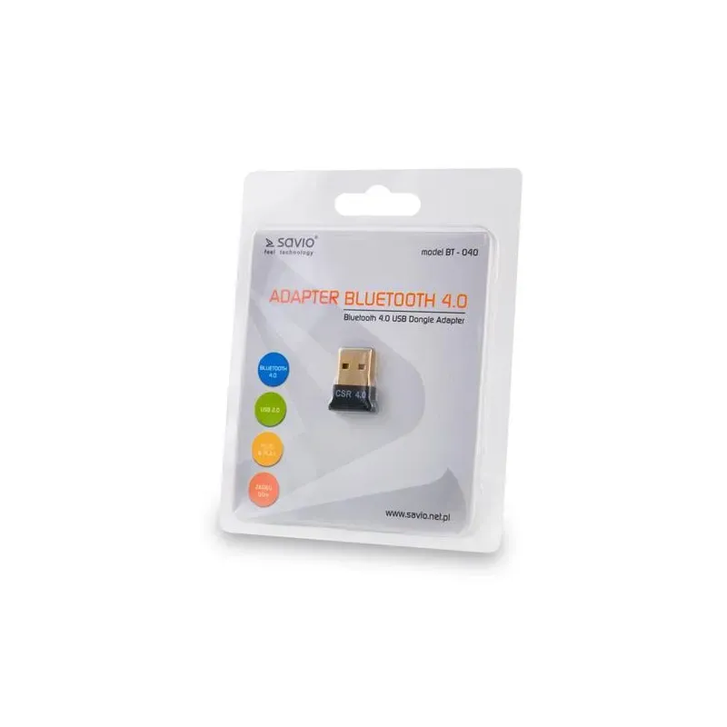 Adapter Bluetooth 4.0 Savio BT-040 | PartsPC.pl
