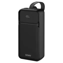 Powerbank Savio BA-10 30000mAh czarny - Powerbanki | PartsPC.pl