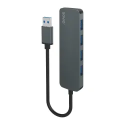 Hub USB 3.1 SAVIO AK-54 USB-C - 4 x USB-A szary | PartsPC.pl