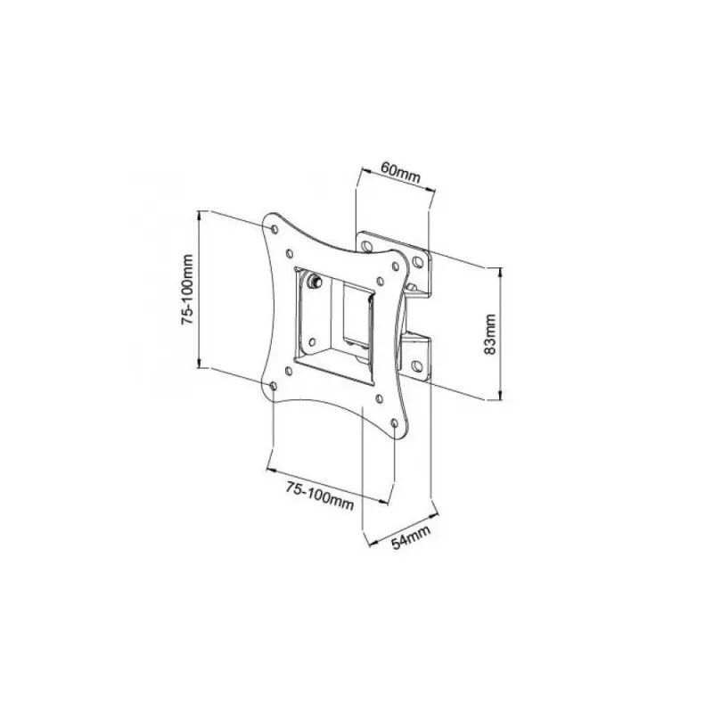 Uchwyt ścienny LCD/LED Techly 13"-30", 15kg, uchylny, | PartsPC.pl