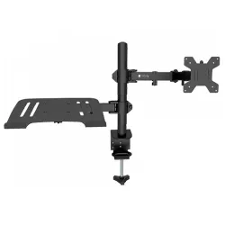 Uchwyt biurkowy Techly 13'-32", z półką na laptopa | PartsPC.pl