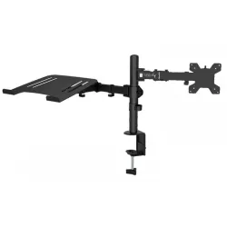 Uchwyt biurkowy Techly 13'-32", z półką na laptopa | PartsPC.pl