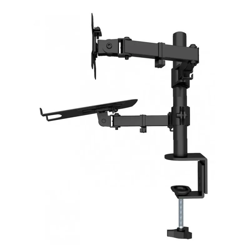 Uchwyt biurkowy Techly 13'-32", z półką na laptopa | PartsPC.pl