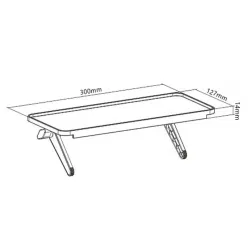 Półka Techly na telewizor pod dekoder pilot regulowana | PartsPC.pl