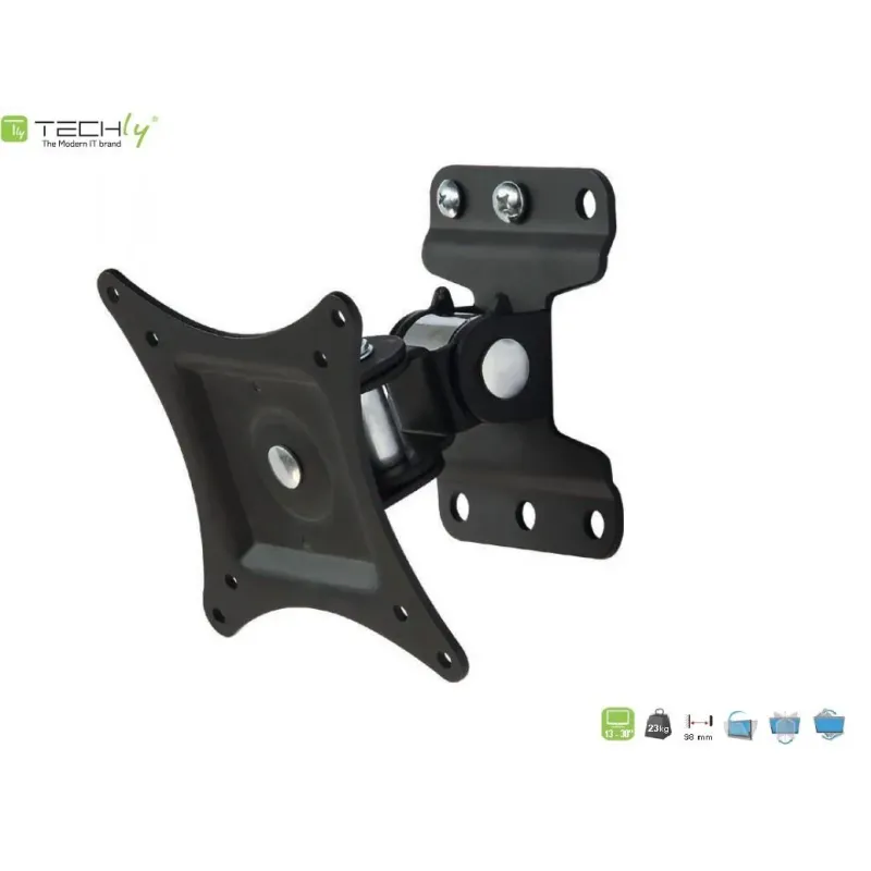 Uchwyt ścienny Techly 13"-30", 23kg obrotowy | PartsPC.pl