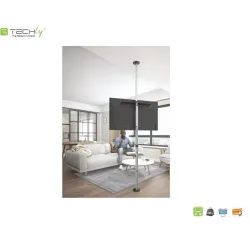 Stojak podłogowo-sufitowy Techly 37"-70", 30kg | PartsPC.pl
