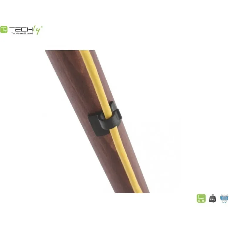 Stojak podłogowy Techly 45"-65", 35kg drewno | PartsPC.pl